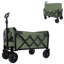 Chariot utilitaire extensible à deux couches d'une capacité de 225 lb pour le camping, le jardinage et le magasinage - vert armée-125364563