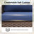 Arley Outdoor Wicker Curved Arms Patio Sofa With Cushions-1304624612