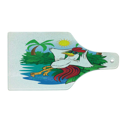East Urban Home Glass Sunglasses Cutting Board