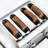 Megachef 4 Slice Wide Slot Toaster With Variable Browning In Black And Rose Gold-75202399