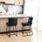 Modern Thick Upholstered Bar Stool and Counter Stool with Metal Frame-107178968-88133153