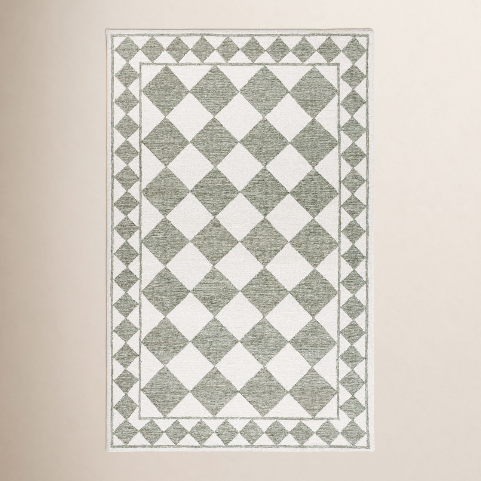 Claude Hand-Woven Geometric Rug, Rectangle 5' x 8'