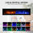 1500W Recessed-in Electric Fireplace with 3-Color Top Light, Remote Control, and Touch Screen-67549005