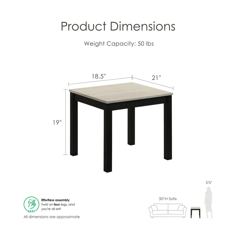 Brudan 3-Piece Coffee Table Set, Light Gray