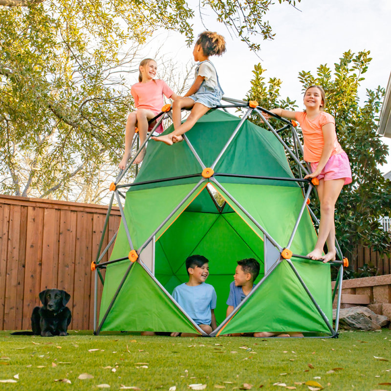 gobaplay SummitPro Climbing Dome, Outdoor Kid Climber with Tent, 600 lb Capacity