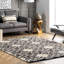 Tapis beige / noir à motif géométrique Jowan-1035116034