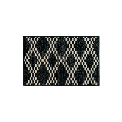 Tapis noir et blanc Modern Modern