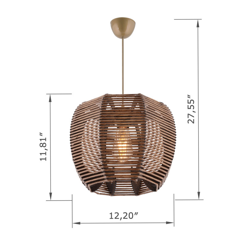 Adjustable Cable Wooden Body Chandelier
