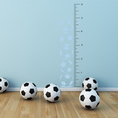 Décalcomanie murale graphique de croissance foot