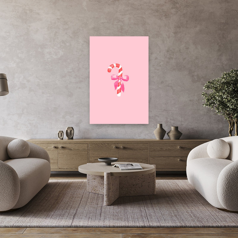 Impression d'art mural fantaisiste rose, H 48 po x l 32 po