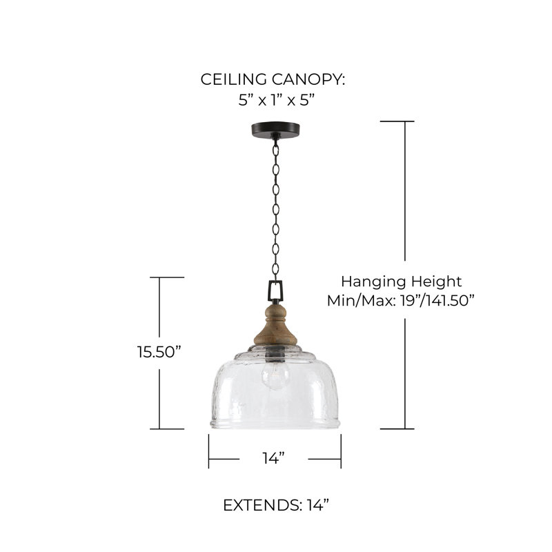 Ahlam 1 - Light Gray Wash/Iron Silk Single Pendant