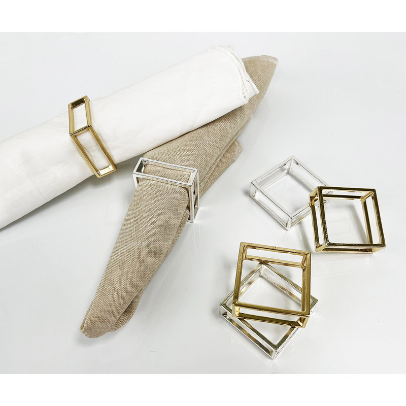 Metal Napkin Ring, Gold