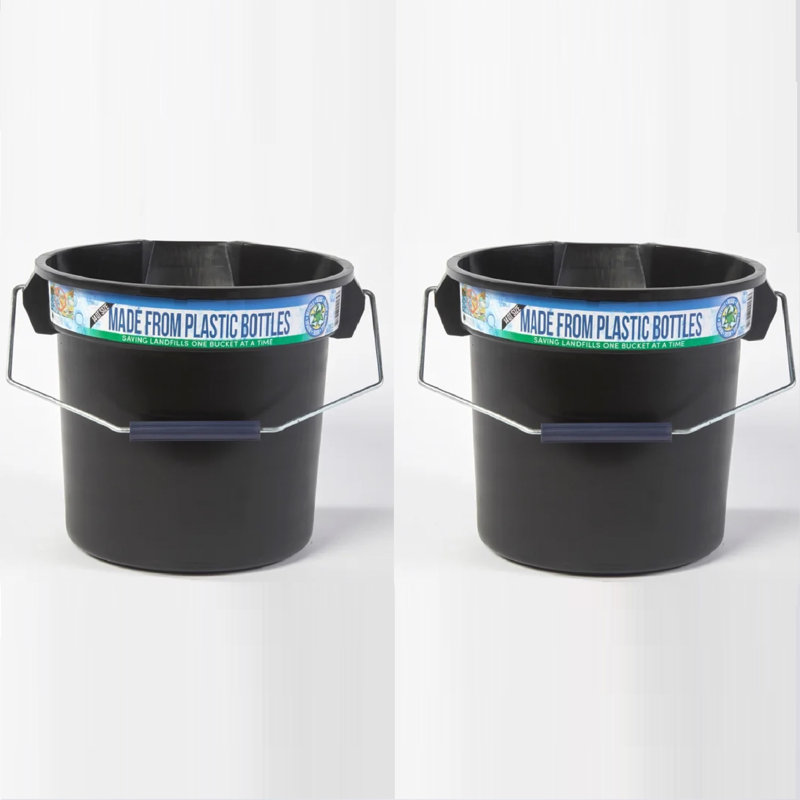 2 PACK HEAVY DUTY BUCKET made with FREE recycled sponge included