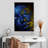 Senne Blue Glitter Face Portrait-108443744