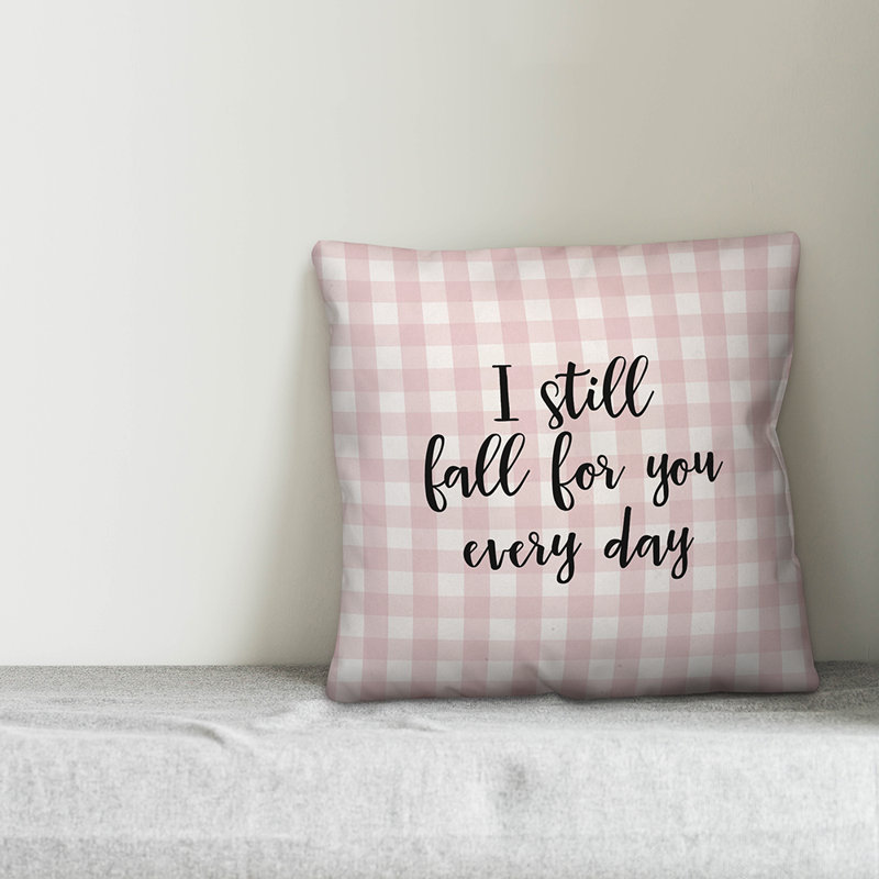 Plaid Throw Pillow, Throw Pillow, Pink/Black