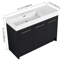 Meuble-lavabo autoportant de 48 po avec lavabo en résine et porte à fermeture douce