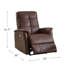 Fauteuil inclinable en cuir Norann