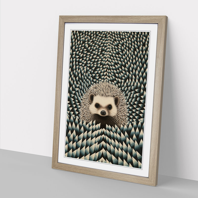 Hedgehog Op - Framed Print