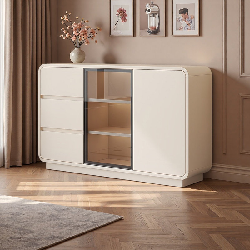 Cream style storage sideboard cabinet