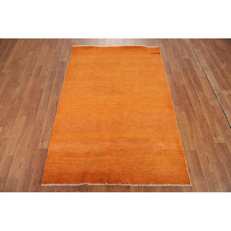 Modern Wool Gabbeh Oriental Foyer Rug 3x5