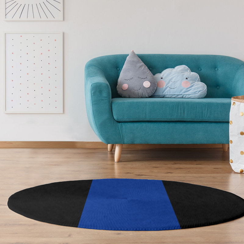 Chenille Indoor Rug, Round 5'