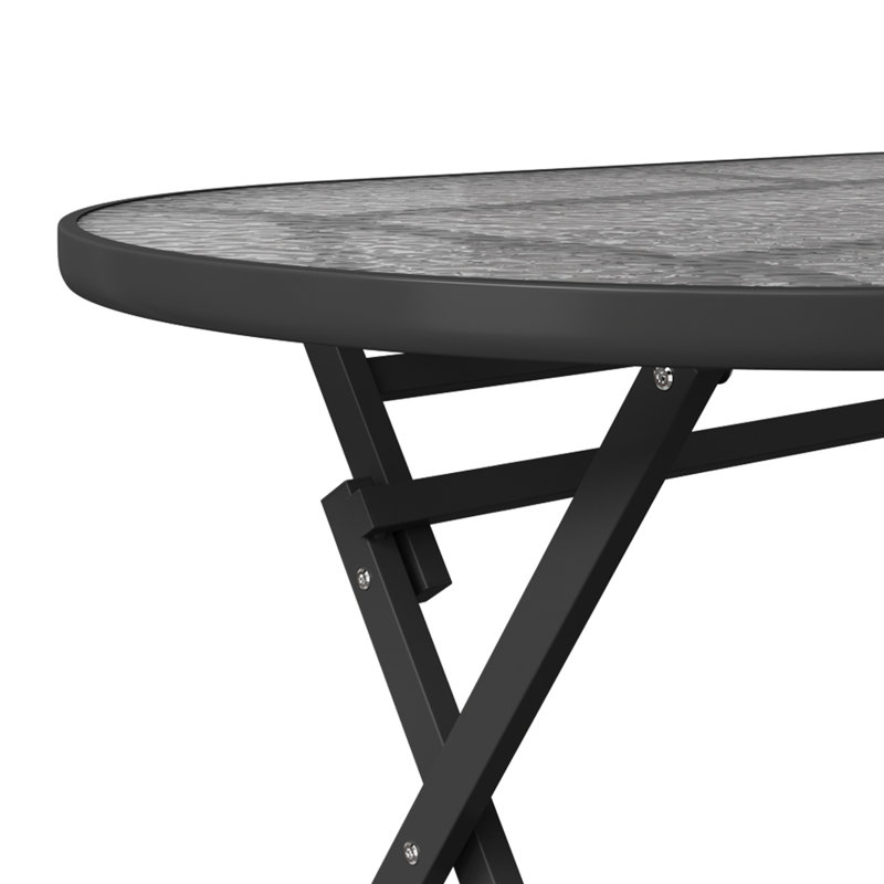72Cm L Outdoor Dining Table, Transparent