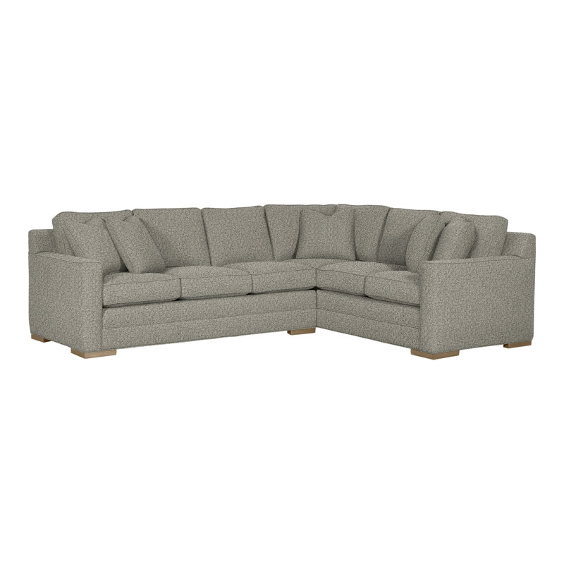 American Bungalow 2-Piece Summerton L-Sectional, Tuck Graphite, Hampton