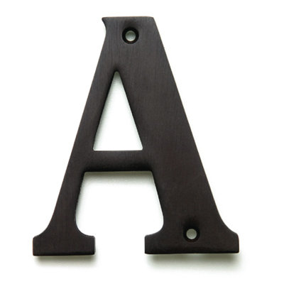 4" H Brass House Letter