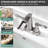 Centerset 2-Handle Waterfall Bathroom Sink Faucet With Pop-Up Drain-101432482