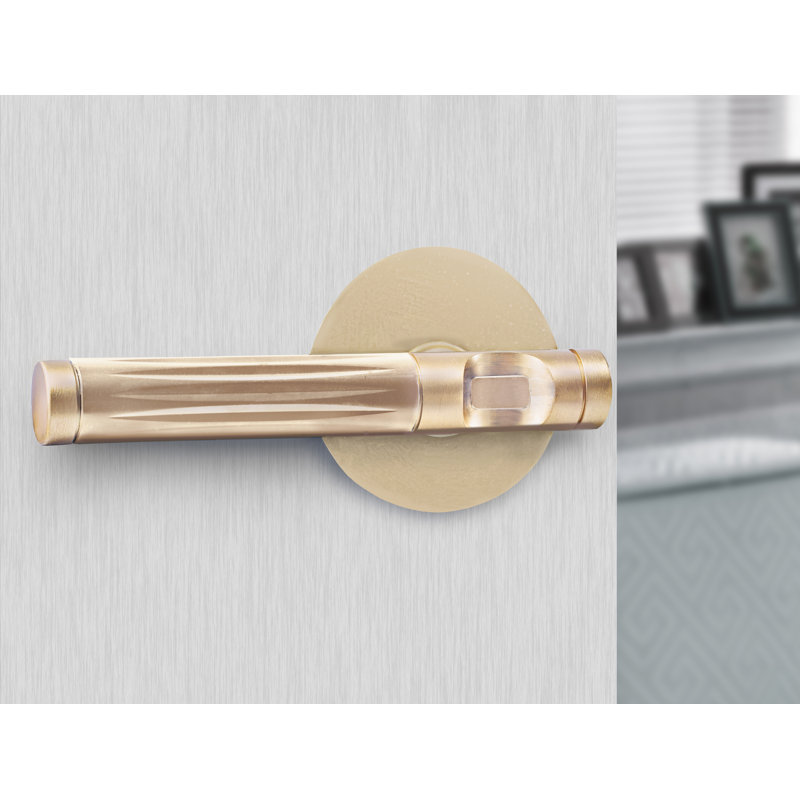 Double Dummy Door Lever, Satin Brass