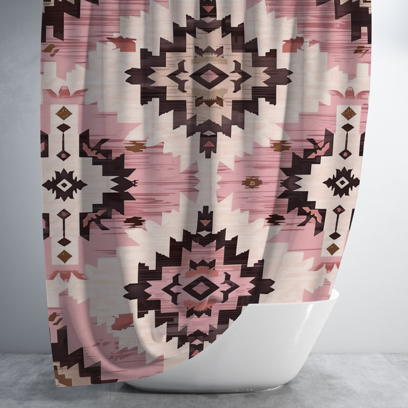 Tita Ikat Shower Curtain, 74" H x 71" W