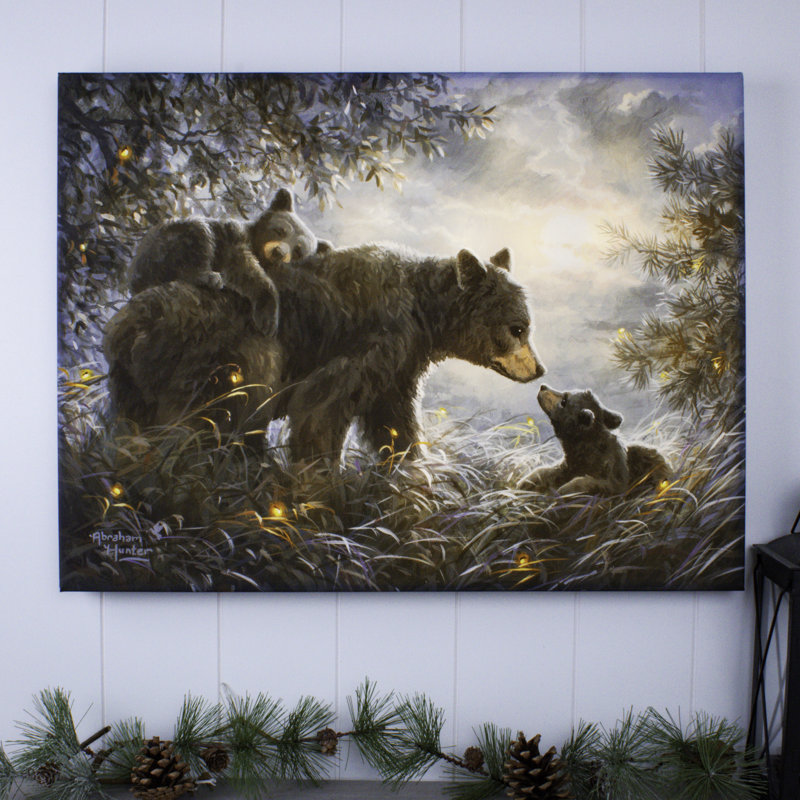 «Time to Rest» 18 x 24, art mural entièrement éclairé à DEL