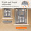 Expandable Silverware Drawer Organizer, Utensil Tray for Kitchen，Black-705185978