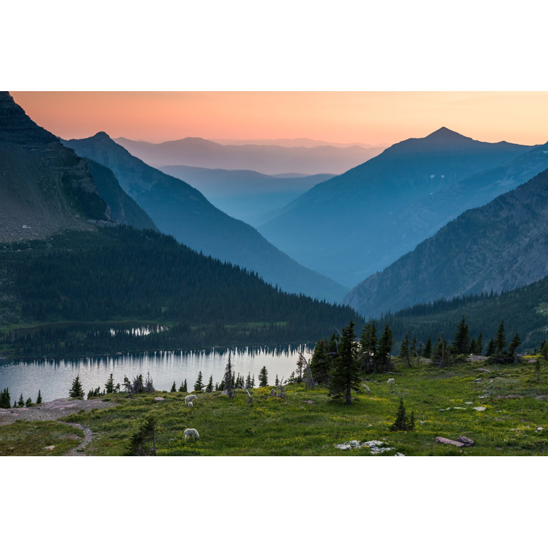 Glacier National Park, Hidden Lake by Bill Vorasate - Wrapped Canvas Print, 81cm H x 122cm W x 3.8cm D