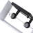 2-light Black Wall Sconce With White Shade