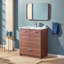 Ensemble de meuble-lavabo simple 30 po brun moderne