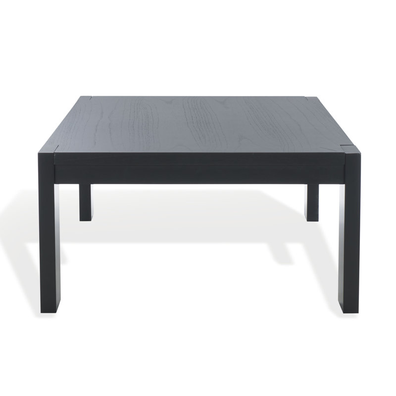 Nikole Rectangle Wood Coffee Table, Black