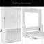 Grand lit escamotable avec bureau, lumières DEL et station de charge USB-232092962