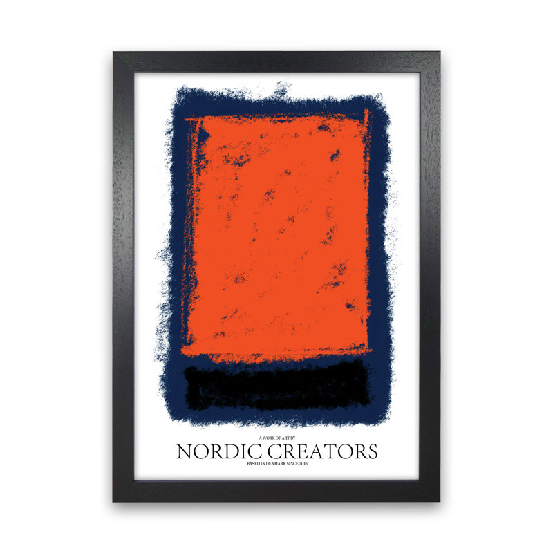Abstract 4 - Print, 84.01cm H x 59.4cm W x 3cm D, Black Framed