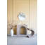 Console arquée moderne avec faux travertin beige