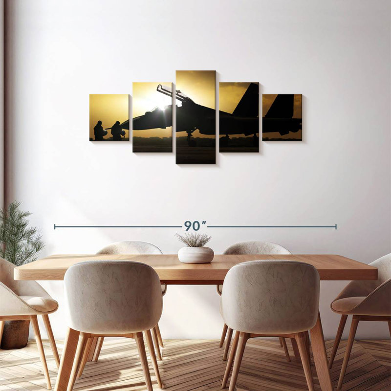 Vol de combat, H 30 po x l 68 po
