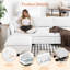 Canapé modulaire en forme de U 109 "avec 2 repose-pieds-995961875