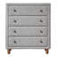Commode 4 tiroirs Modern Grey