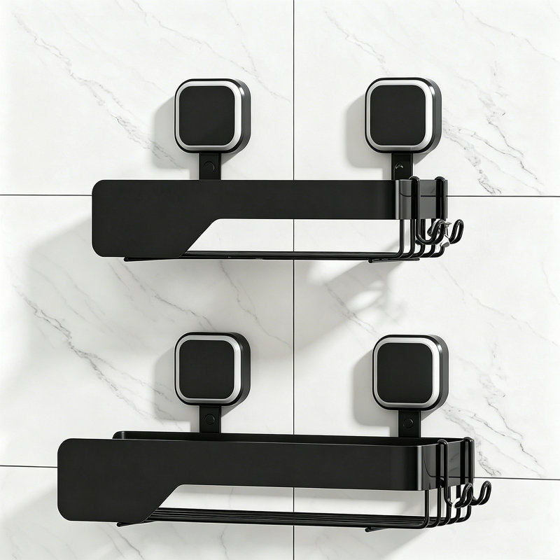 Ensemble de 2 ventouses pour douche - Acier inoxydable antirouille