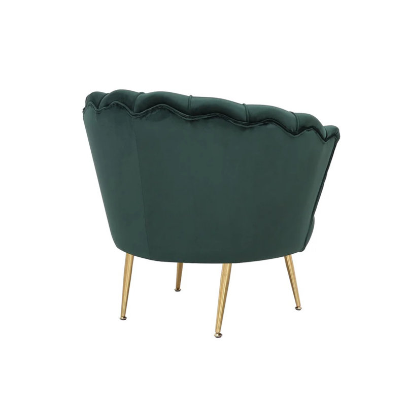Ellamae Velvet Barrel Chair