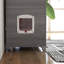 Maison pour chat de luxe avec roulettes PawHut, cage pour chat Catio-1404405612