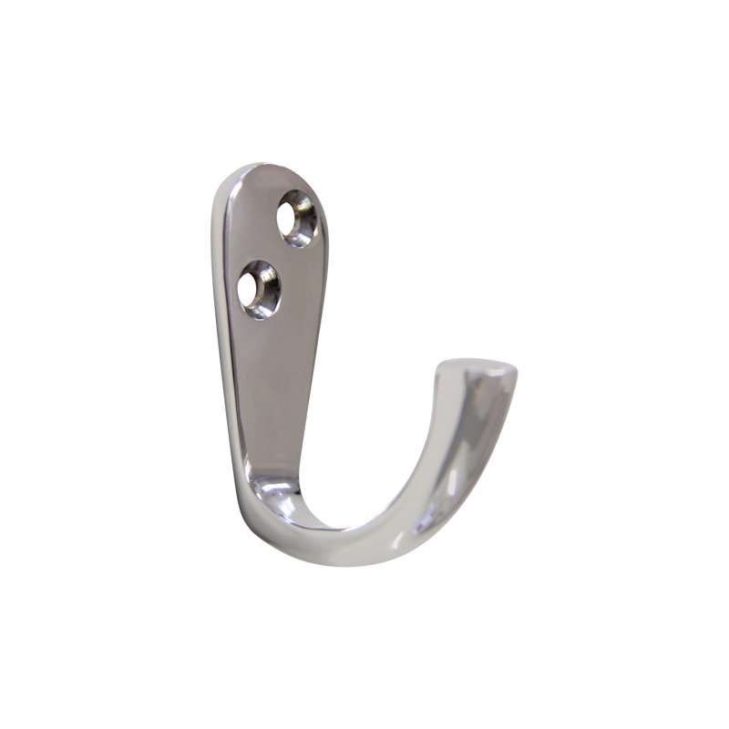 Brass Wall Wall Hook, Polished Chrome