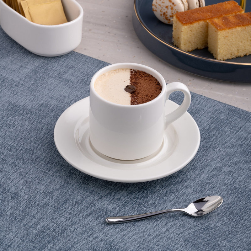 Tasse empilable en porcelaine de qualité supérieure PRime Ivory | Ivoire | 10 oz | Va au micro-ondes et au lave-vaisselle