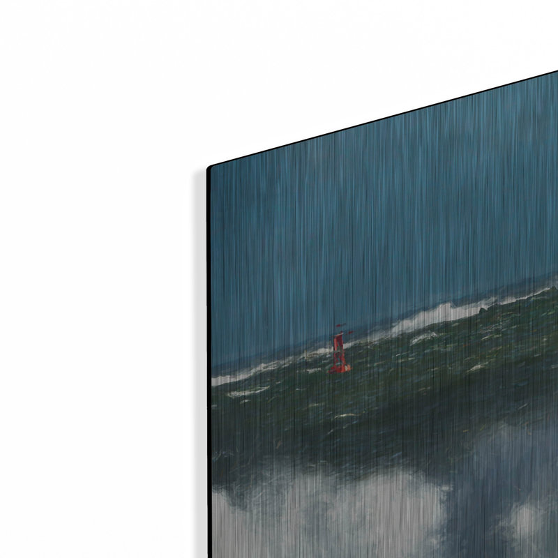 Breakwater Bay «Whaleback» par Rick Berk, art mural en métal, H 12 po x l 16 po