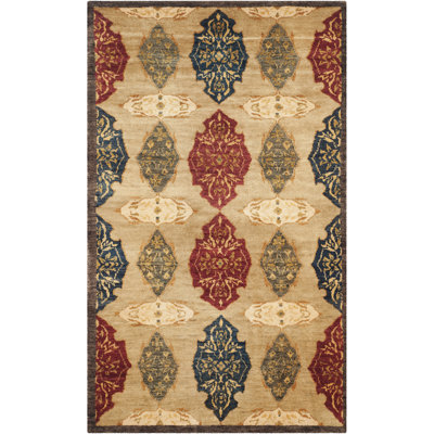 Tibetan Hand Knotted Wool Pile Rug